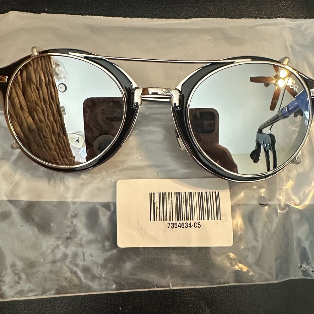 Silver Round Sunglasses